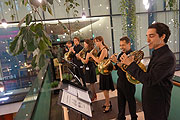 Munich Opera Horns auf der Brücke Salvatorpassage Fünf Höfe @ UniCredit Festspiel-Nacht (©Foto: Martin Schmitz)